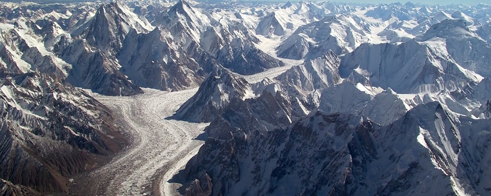 Baltoro Glacier from the Air